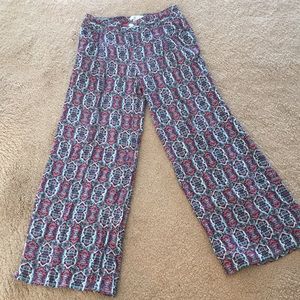 High waisted printed pants